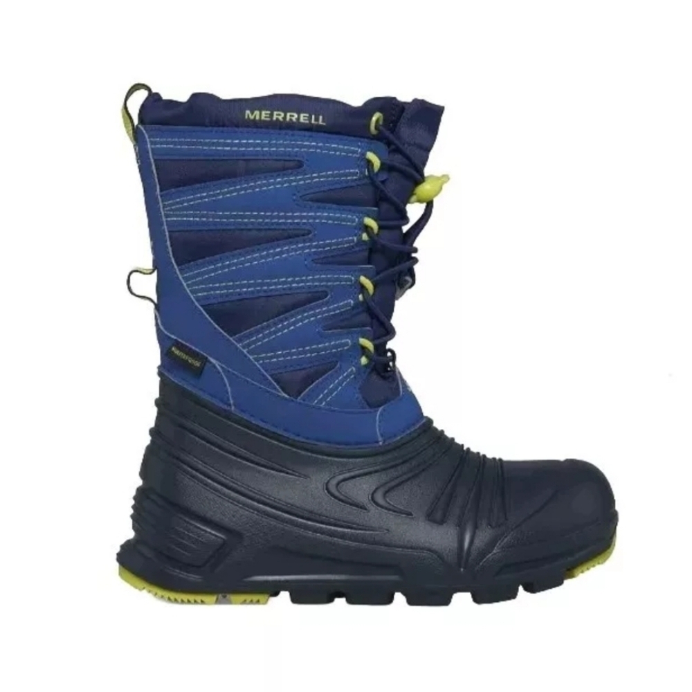 Merrell Kid's Blue Snow Quest Lite 3.0 Waterproof Boot 12